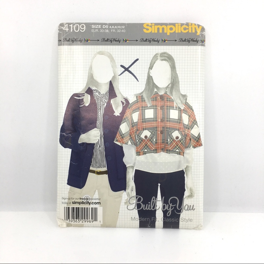 Simplicity 4109 Modern Fit Classic Jacket Pattern